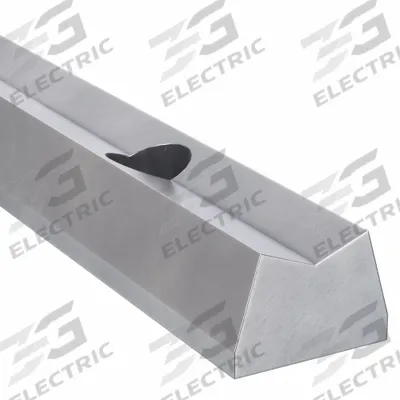 THOMSON Linear Shaft Support Rail: 1/2 in Shaft Dia, 24 in Lg, Black Oxide - Pre-Drilled Low Profile Linear Shaft Support Rails