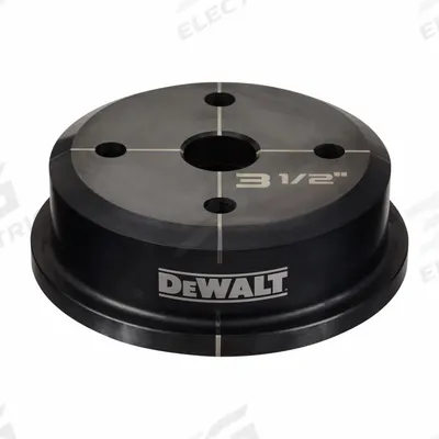 DEWALT Knockout Die: 10 ga Sheet Metal Capacity (Steel), 3 1/2 in Nominal Size - DEWALT Knockout Punches & Dies