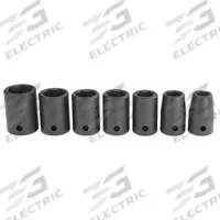 PROTO Impact Socket Set: 1/2 in Drive Size, Small Set (0-50 pieces) Set Size, 7 Pieces, (7) 6-Point (MPN J72157). Key specifications — attr1204251: PROTO; attr1215453: 1/2 in; attr1215454: 7/16 in to 11/16 in.