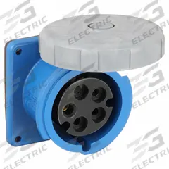 HUBBELL Pin and Sleeve Receptacle: Blue, 120/208V AC, Three Phase, 30 A, 4 Pole, 5 Wire (MPN HBL530R9W). Key specifications — Brand: HUBBELL.