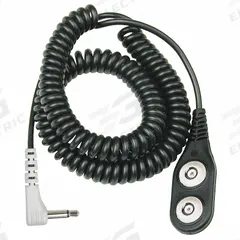 SCS Coil Cord: Date Coded/Dual-Wire Technology, 6 ft Cord Lg, 35,000,000 ohm Resist Rating - Max (MPN 770110). Key specifications — Cord Shape: Coiled; Plug Connection: Straight Banana Plug; Cord Construction: Dual-Wire; Brand: SCS.