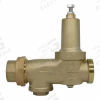 WILKINS Pressure Reducing Valve: Solder x FNPT, 1 1/4 in Pipe Size, Brass, 15 psi to 75 psi (MPN 114-600XL3C). Key specifications — Brand: WILKINS; Low-Lead Compliance: Low-Lead Compliant.