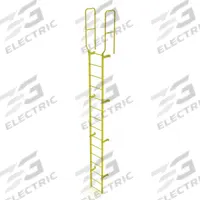 TRI-ARC Ladder,Walk-Thru Fixed,Steel,15-Rung: 18 ft Overall Ht, 28 in Overall Wd, Steel, 15 Rungs (MPN WLFS0215-Y). Key specifications — Brand: TRI-ARC; Number of Sections: 1.