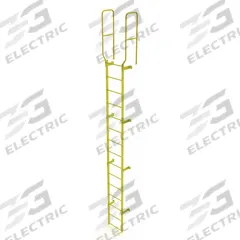 TRI-ARC Ladder,Walk-Thru Fixed,Steel,15-Rung: 18 ft Overall Ht, 28 in Overall Wd, Steel, 15 Rungs (MPN WLFS0215-Y). Key specifications — Brand: TRI-ARC; Number of Sections: 1.