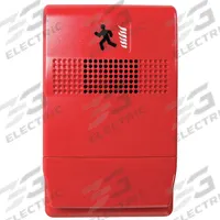 EDWARDS SIGNALING Horn: 24V DC, Horn Sound, Red, Horn, 13/16 in Overall Dp, 2 3/4 in Overall Wd (MPN EG1R-P). Key specifications — Brand: EDWARDS SIGNALING; Manufacturer Part Number: EG1R-P; Operating Voltage: 24V DC; Color: Red.