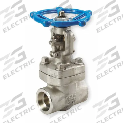 SHARPE Gate Valve: 1/2 in, 316L Stainless Steel, Rising, Socket x Socket, 1,120 psi CWP - Rising Stem Stainless Steel Valves for Petroleum & Gas Industry