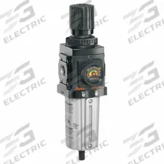 ARO FRL Piggyback: Series 1500 Series, 1/4 in NPT, 72 scfm, 5 micron, 250 psi, Manual Drain, Nitrile (MPN P39224-610). Key specifications — attr109419: ARO; attr109429: Aluminum; attr109463: Yes; attr109467: Nitrile; attr109468: Series 1500.
