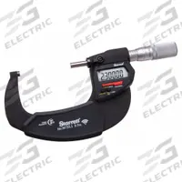 STARRETT Wireless Digital Micrometer: 3 in to 4 in /76 mm to 101 mm, Inch/Metric, IP67 (MPN W733.1XFLZ-4). Key specifications — attr1182744: 0.00005 in/0.001 mm; attr1182751: Certificate of Inspection; attr1182776: IP67; attr1182741: STARRETT; attr1182743: ± 0.004 mm; attr1182759: Yes.