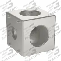 Squared Corner Connector: Squared Corner Connector, 15 Series, 1 1/2 in x 1 31/64 in x 1 1/2 in (MPN 093WW382N08). Key specifications — Material: Aluminum; Brand: FATH INC.; Finish: Lacquer.