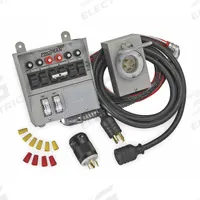 RELIANCE Manual Transfer Switch: Single Phase, 125/250V AC, 30 A Current Rating, 0 Spaces, Prewired (MPN 31406CRK). Key specifications — Includes: Back-Up Power/Transfer Switch; Brand: RELIANCE; Prewired: Yes; Rated Voltage: 125/250V AC.