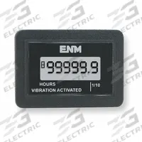 ENM Hour Meter: Hour Meters, Front Panel Mounting, Digital, 2 1/8 in x 1 3/8 in, LCD, Tenth, T54D1. Key specifications — Mounting Style: Panel; Bezel Face Shape: Rectangular; Hour Unit Increment: Tenth; Brand: ENM; Manufacturer Part Number: T54D1; Meter Type_Broad: Digital.