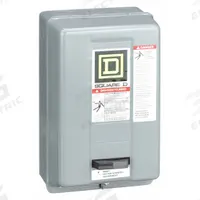 SQUARE D Magnetic Motor Starter: Non-Reversing, 3 Poles, NEMA Size 00, 9 A, 120V AC Coil (MPN 8536SAG12V02S). Key specifications — Brand: SQUARE D; Coil Voltage: 110/120V AC; Phase: Three; Operator: None; Terminal Connection Type: Screw Clamp Terminals; Includes Pilot Light: No; Operator Controls: None; Auxiliary Contacts Included: No Auxiliary Contacts Included.