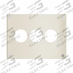 LEGRAND Wall Plate: Single Circular Opening, 3 Gang, Ivory, Jumbo Size (MPN WSP33N912IVYPS). Key specifications — Brand: LEGRAND; Material: Stainless Steel; Includes: Allen Head Screws.
