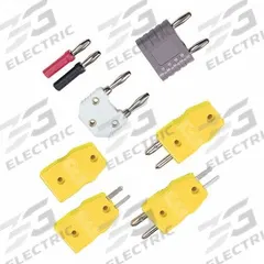OMEGA Temperature Probe Connectors & Adapters: Adapter, For Type J Thermocouple Type (MPN TAS-J-2). Key specifications — Includes Clamp: No Clamp Included; Includes Write-On Window: No Write-On Window Included; Product Type: Adapter; Contact Material: Iron; Connector Type: Female Standard to Male Mini; Brand: OMEGA; Color: Yellow; Manufacturer Part Number: TAS-J-2.