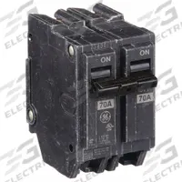 GE Miniature Circuit Breaker: THQL, 70 A, 120/240V AC, Single Phase, 10kA at 120/240V AC, Std (MPN THQL2170). Key specifications — Amps: 70 A; AC Voltage Rating: 120/240V AC; Phase: Single; Max. AIR Rating: 10kA at 120/240V AC; For Use With: Power Mark Gold Load Centers and AQ Lighting Panels.