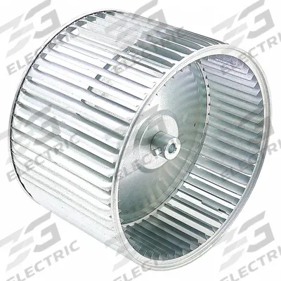 YORK Blower Wheel: 11 in Dia, 8 in W, CW Closed End, Steel Wheel, 1 Inlets, 1/2 in Bore - Dual-Inlet Forward-Curved Blower Wheels