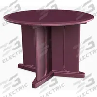 CORTECH Table: 29 in Overall Ht, 48 in Overall Dia, No Game Top, Ballast Accepted, Burgundy (MPN 66751BY). Key specifications — attr1032567: CORTECH; attr1032564: Ballast Accepted; attr1032590: Polyethylene; attr1075036: Endurance.