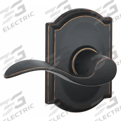 SCHLAGE Door Lockset: Passage Lever Locksets, Bronze