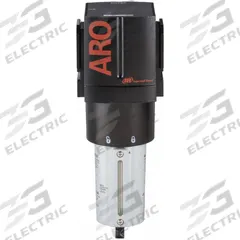 ARO Compressed Air Filter: Particulate, 1 in NPT, 5 micron, 353 cfm, 250 psi Max Op Pressure, 3000 (MPN F35461-410). Key specifications — attr110055: 3000; attr110008: ARO.