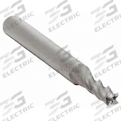 APPROVED VENDOR Square End Mill: Carbide, 4 Flute, 2 mm Mill Dia, 8 mm LOC, 39 mm OAL (MPN 206-001295)