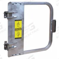 PS INDUSTRIES Single-Door Metal: Aluminum, For 19 3/4 in to 23 1/2 in Opening Wd, Adj (MPN LSG-21-ALU). Key specifications — Brand: PS INDUSTRIES; Includes Lock: No; Mounting Location: Flat Bar; Gate Finish/Color: Unfinished Silver.