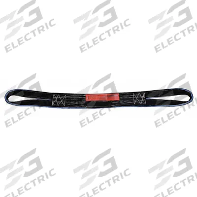LIFT-ALL Web Sling: Type 6, Polyester, 2 Plies, 6 ft Sling Lg, 12 in Eye Lg - Abrasion-Resistant Polyester Reverse-Eye Web Slings