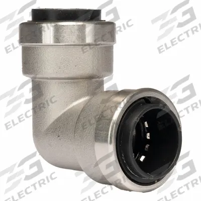 APPROVED VENDOR Push-Fit Elbow Fitting: 1/2 in OD x 1/2 in OD Size - Standard Brass Push-to-Connect Tube Fittings