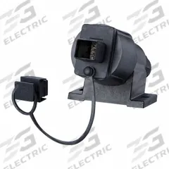 METZ CONNECT Wall Outlet: Cat6, Data/HDBaseT/Power, 8 Poles, Angled, Cable, Female Angled, IP67 (MPN 1401140012KE). Key specifications — Housing Material: Zinc Die-Cast; IP Rating: IP67; Mounting Type: Cable; Connector Color: Black; Performance Category: Cat6; Application: Data; Connection Type: Insulation Displacement; Connector Gender: Female.