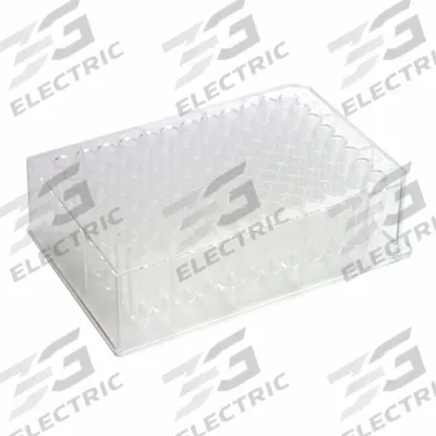 CAPLUGS 96-Deep Well Plates: Non-Sterile, 96 Wells, 1 mL, 86 mm Dia, Square