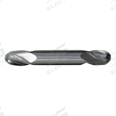CLEVELAND Ball End Mill: Carbide, Double End, 4 Flute, 3/8" Mill Dia, 3/4" LOC - Double-End Carbide Ball End Mills for Aluminum