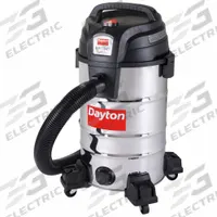 DAYTON Shop Vacuum: 12 gal Tank Size, Stainless Steel, 2 1/2 in Vacuum Hose Dia, 8 ft Hose Lg, Std (MPN 61HV86). Key specifications — Tank Material: Stainless Steel; Vacuum Pickup Type: Wet/Dry; Brand: DAYTON.