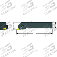 ULTRA-DEX USA Indexable Thread Turning Tool Holder (MPN 974-000-309)