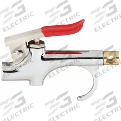 SPEEDAIRE Air Gun: Thumb-Lever Grip, Chrome-Plated Zinc, 1/4 in Female NPT, 1 Nozzle(s), Straight (MPN 22YK47). Key specifications — attr1328526: Chrome-Plated Zinc; attr1328500: Brass Tip; attr1328508: SPEEDAIRE; attr1328515: No; attr1328533: Yes.