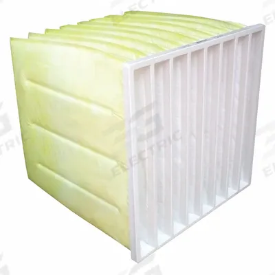 GRAINGER Pocket Air Filter: 24 in x 24 in x 24 in, MERV 14, Yellow, Synthetic - MERV 14 Pocket Air Filters