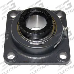 TIMKEN 4 Bolt Flange Bearing: Radial Ball, 2 3/8 in Bore, Cast Iron, Eccentric Collar, 6 55/64 in Lg (MPN RCJ 2-3/8). Key specifications — Bore Type: Cylindrical; Brand: TIMKEN; Lubricant Material: NLGI #2 Equivalent; Mounting Bolt Size: 5/8 in; System of Measurement: Inch.