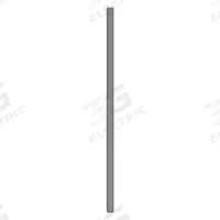 ASI GLOBAL Partition Column: Steel, Smooth Semi Gloss, Charcoal, 82 in Ht, 3 in Wd, 1 1/4 in Thick (MPN 40-91370303-23). Key specifications — Inner Core Type: Honeycomb; Brand: ASI GLOBAL PARTITIONS; Color: Charcoal; Finish/Texture: Smooth Semi Gloss.