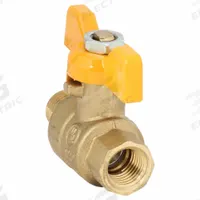 APPROVED VENDOR Manual Two-Way Ball Valve: 1/4 in, Brass, Straight, MNPT x FNPT, Full Port Ball Port (MPN G-MBB-25TH). Key specifications — Brand: APPROVED VENDOR; Handle: Tee.