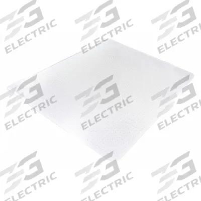 ALECO Chair Mat: Traditional Lip, 0.13 in Thick, 53 in Overall Lg, 45 in Overall Wd - Medium-Pile Carpet Chair Mats