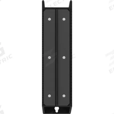 MILWAUKEE Laser Track Clip: Black, Laser Track Clip, 10 in Overall Ht, 2 5/8 in Overall Wd - Mounting Devices & Brackets