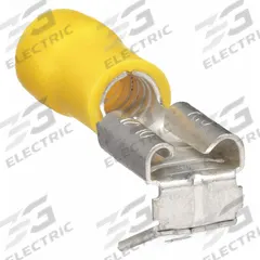 GRAINGER Wire Disconnect: Yellow, Vinyl, Partial Coverage, 0.25 in x 0.032 in Tab (MPN 31A494). Key specifications — attr1307662: Socket/Tab; attr1307676: GRAINGER.