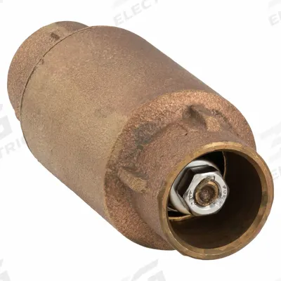 APPROVED VENDOR Spring Check Valve: Inline Valve Body, 3/4 in Pipe Size, Sweat x Sweat - Bronze Poppet Check Valves