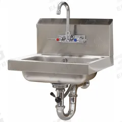 ADVANCE TABCO Hand Sink: 1 Stations, 5 in Bowl Dp, 14 in Bowl Lg, 10 in Bowl Wd, Faucet Included (MPN 7-PS-50). Key specifications — Includes Side Splash: Side Splash Not Included; Brand: ADVANCE TABCO.