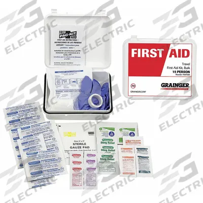FIRST AID ONLY First Aid Kit and Housing: Gen Purpose, 1 People Served, 64 Components - General Purpose First Aid Kits