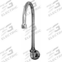 SANI-LAV Spout: Spout, Gooseneck, Swivel Spout, Brass, Chrome, 2 gpm Flow Rate, Aerated, NPT (MPN 2003L). Key specifications — Includes: Aerator; Product Type: Spout; Spout Style: Swivel; Body Material: Brass; Brand: SANI-LAV.