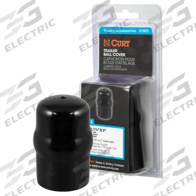 CURT Trailer Ball Cover: Trailer Ball Cover, 3 1/2 in Overall Lg, 2 1/8 in Overall Wd - Fleet and Vehicle Maintenance