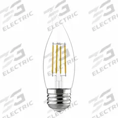 GE LAMPS Compact LED Bulb: Medium Screw (E26), LED, (CA) Candle Angled, CA10, 3.5 W Watt, 2700K (MPN LED4DFCAM-C/927). Key specifications — attr233510: CA10; attr233525: 120V AC; attr233549: Clear; attr518949: 2700K; attr239859: GE LAMPS.