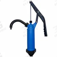 ACTION PUMP Hand Pump: Lever Action, Pump with Spout, Polypropylene Housing, 12 oz per stroke, PP (MPN P-490). Key specifications — Brand: ACTION PUMP; Housing Material: Polypropylene; Maximum Flow Rate: 12 oz per stroke; Suction Tube Material: PP; Seal Material: PP.