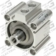 SMC Compact Cylinder: 50 mm Bore Dia, 10 mm Stroke Lg, Through Hole Mounting, Aluminum, M5 x 0.8 (MPN CQ2WB50-10DCZ). Key specifications — attr946022: Through Hole; attr946024: Double Rod; attr946038: CQ2W-Z; attr1123057: Rotating Rod; attr945997: SMC.
