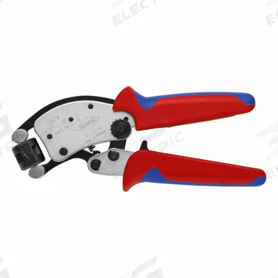 KNIPEX Crimping Pliers: Wire Cutter, Single end ferrules, Twin end ferrules, Trapezoid Crimp - Pliers-Style Wire Ferrule Crimpers