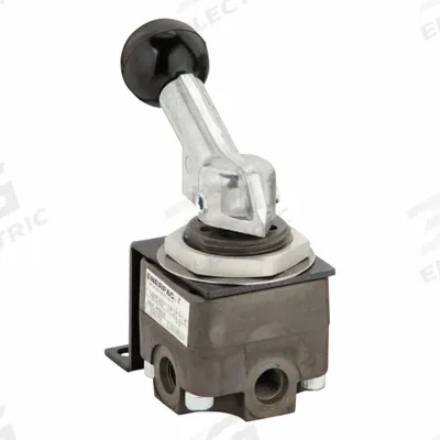 ENERPAC Hydraulic Directional Valve: 4.5 gpm Max Flow Rate, Three Positions, #4 SAE O-Ring Boss - Lever-Operated Directional Control Valves